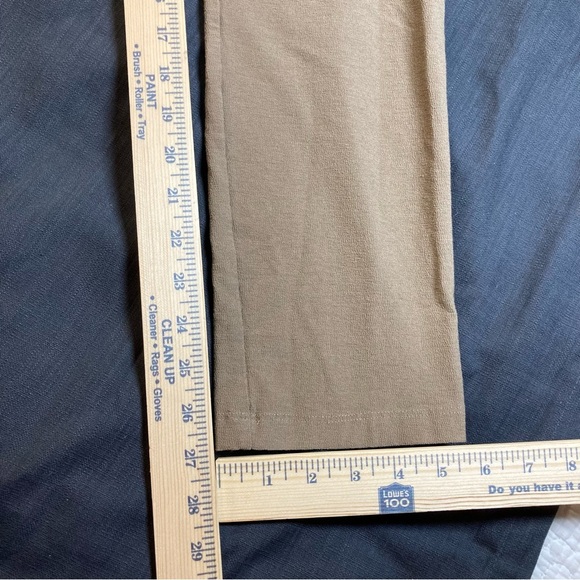 Eileen Fisher Women's Washable Crepe Pants in Tan - Picture 3 of 12